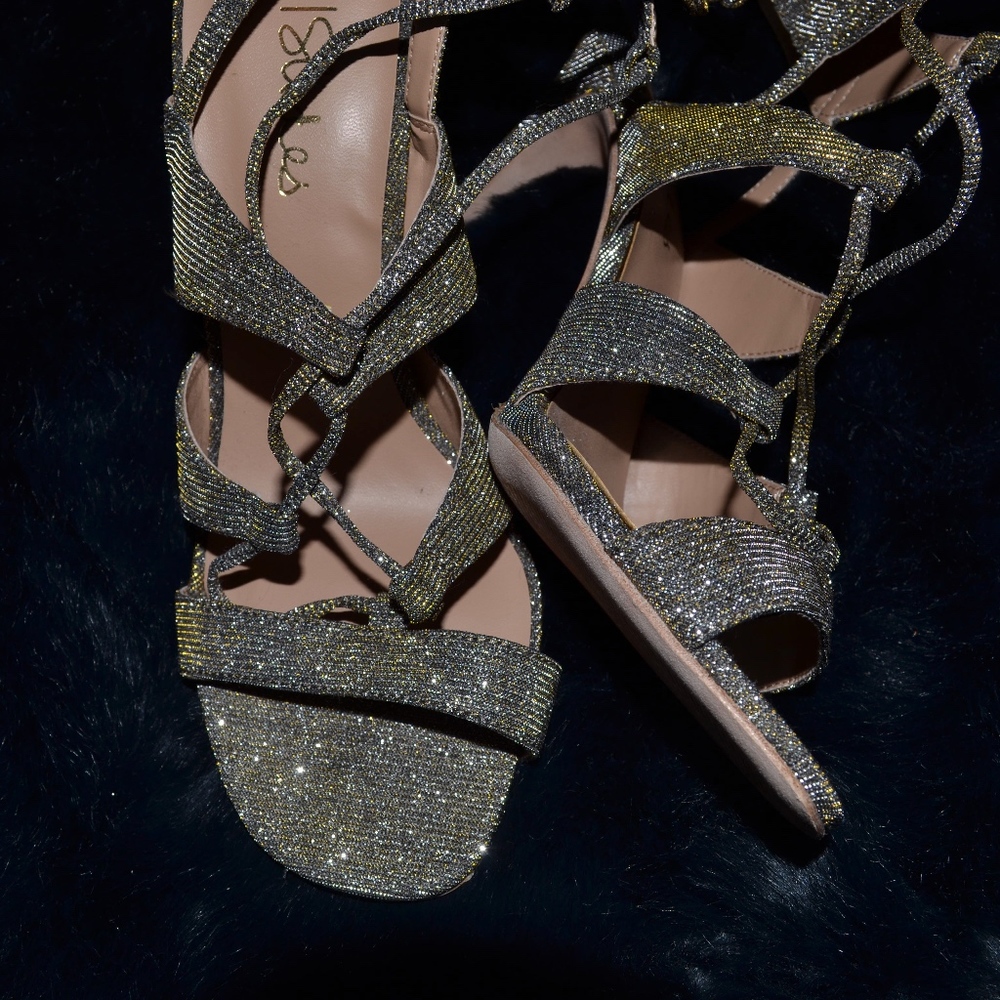 Silver & Gold Heels NWOT